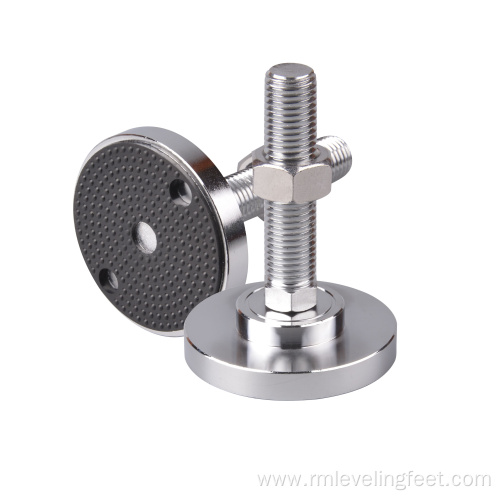 Adjustable leveling feet for machine metal leveling feet